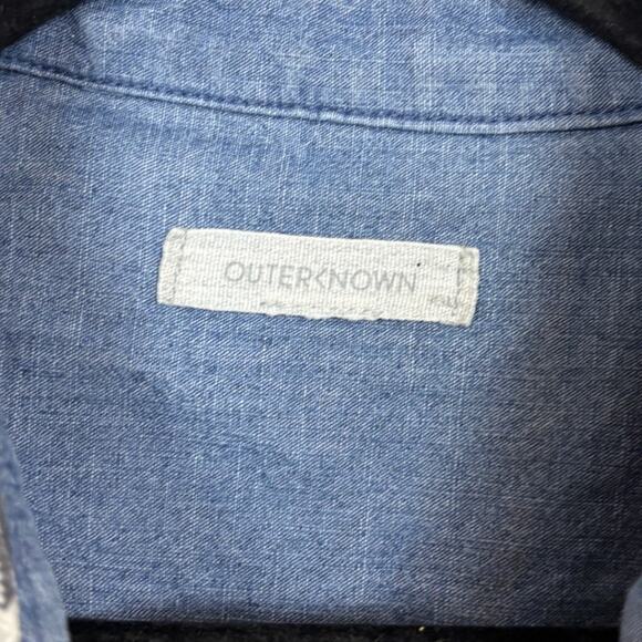 Outerknown Blanket Shacket Button Down Plaid Flannel Structure Dress XS - Picture 5 of 5